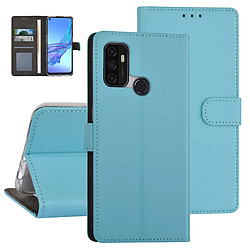 Etui porte cartes pour Oppo A53s - Bleu clair