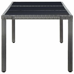 Acheter Maison Chic Mobilier à dîner 9 pcs de jardin - Ensemble table et chaises d'extérieur - Salon/Mobilier de jardin classique Résine tressée Gris -MN96973