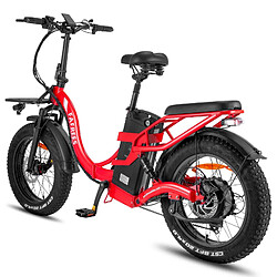 Vélo électrique FAFREES F20 X-MAX - Moteur 750W Batterie 48V30AH Assisted Autonomie 180KM Frein à Disque Hydraulique - Rouge pas cher