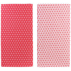 Cook Concept Tapis fraicheur pour frigo (Lot de 2) rouge.