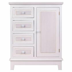 Avis Meuble d'Entrée avec Tiroirs Alexandra House Living Blanc Bois MDF 32 x 84 x 66 cm