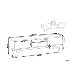 Avis Beliani Meuble TV Marron EERIE