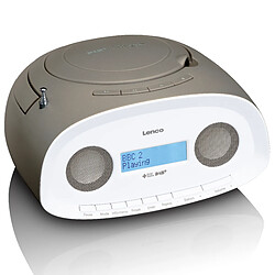 Lenco DAB+ boombox FM avec CD, MP3, USB SCD-69TP Blue-Taupe