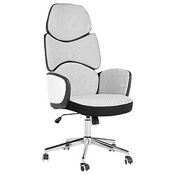 Beliani Chaise de bureau Gris clair SPLENDID