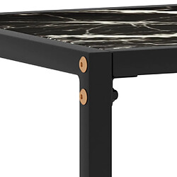 Acheter vidaXL Table console Noir 100x35x75 cm Verre trempé