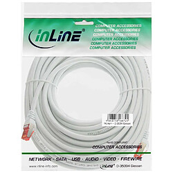 Câble patch, S-STP/PIMF, Cat.6, blanc, 15m, InLine®