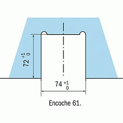 Avis Assa Abloy Serrures basses de miroiterie à cylindre 1358 finition chromé brillant