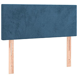 Acheter Maison Chic Tête de lit scandinave à LED,meuble de chambre Bleu foncé 90x5x78/88 cm Velours -MN61035