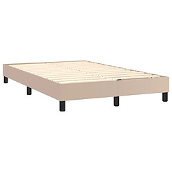 Acheter vidaXL Sommier à lattes de lit avec matelas Cappuccino 120x200 cm