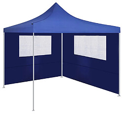 vidaXL Paroi latérale de belvédère avec fenêtres 4x2 m Bleu