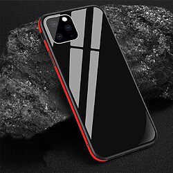 Wewoo Coque Rigide Pour iPhone 11 Pro Cadre en aluminium aviation antichoc + Étui de protection nano-verre + TPU Rouge