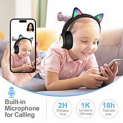 Écouteurs Bluetooth sans fil pour filles YUANFU-AKZ-02 (avec écouteurs Bluetooth Michael-Black)