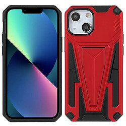 Coque en TPU antichoc avec béquille rouge pour votre iPhone 13 6.1 pouces