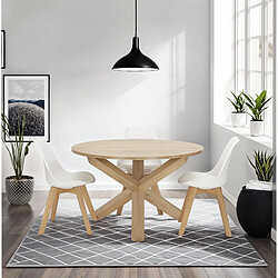 Alterego Table ronde en chêne massif 'FATY' design