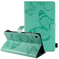 Etui en PU motif papillon avec support vert pour votre Samsung Galaxy Tab A7 Lite 8.7 pouces/T225/T220