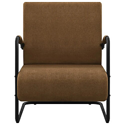 vidaXL Fauteuil marron tissu