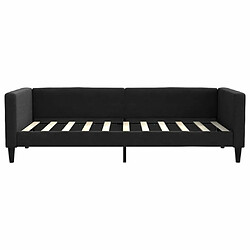 Avis Maison Chic Lit de jour, Lit de repos pour Salon Chambre,Canapé-lit,Lit d'invité noir 90x190 cm tissu -MN63032