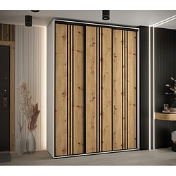 Abiks Meble Armoire DAVOS 6 À Portes Coulissantes 235,2/180/45 3 Portes