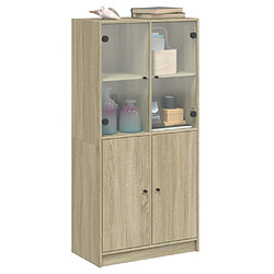 Acheter vidaXL Buffet haut avec portes chêne sonoma bois d'ingénierie