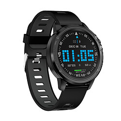 Chrono Montre Connectée pour Femme Homme Sport Avec IP68 Etanche multitude de sports podomètre pour Android iOS-Noir