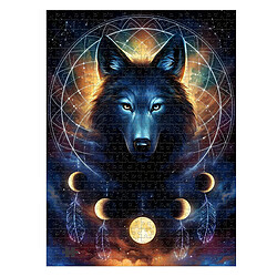 Ravensburger Puzzle de 500 Pièces Loup Lumineux Multicolore