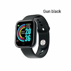 Smart Watch Support Pour Iphone Xiaomi Fitness Tracker Heart Rate Monitor Batterie Intégrée 150Mah Usb Charging Gun Noir