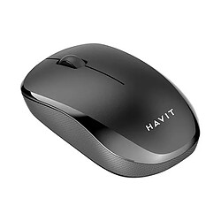 HAVIT MS66GT Souris bureautique sans fil 2,4 Ghz - 3 boutons - Portée 10 mètres - Nano récepteur - coloris noir