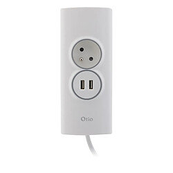 Avis Multiprise d'angle 2P 16A + 2 USB précâblée - Otio