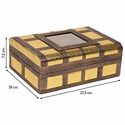 Acheter Boîte à bijoux Alexandra House Living Doré Aluminium Bois MDF 20 x 7 x 27 cm