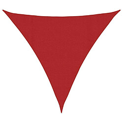 vidaXL Voile d'ombrage 160 g/m² Rouge 4x4x4 m PEHD