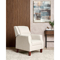 Beliani Fauteuil EGERSUND Tissu Beige clair