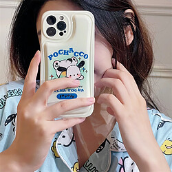 GUPBOO Étui pour iPhone11 Smudge Pacha Dog Coque de téléphone de style japonais et coréen en silicone mignon