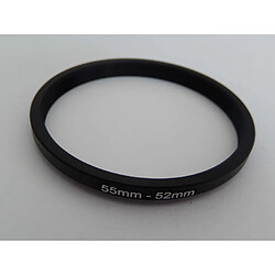 vhbw bague adaptation filtre Step DOWN 55mm-52mm noir pour appareil photo Agfa, Agfaphoto, Canon, Casio, Fujifilm, Kodak, Minolta, Nikon, Olympus