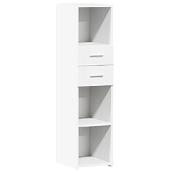 vidaXL Buffet haut blanc 30x42,5x124 cm bois d'ingénierie