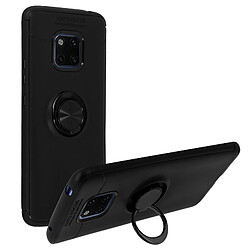 Avizar Coque Huawei Mate 20 Pro Silicone Gel Bague Anneau Support Magnétique - Noir