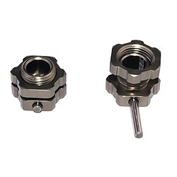 Avis 1 Ensemble Adaptateur De Moyeu Hexagonal De Roue En Aluminium De 17 Mm Pour Voiture RC à L'échelle 1/8 Gris Titane