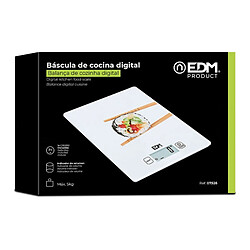 balance de cuisine EDM Blanc 5 kg (14 x 19.5 cm)