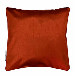 Paris Prix Housse de Coussin Shantung Steel 40x40cm Terracotta