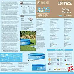 Acheter Piscine autoportée Easy Set 3,05 x 0,76 m - Intex