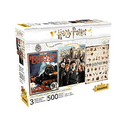 Aquarius Harry Potter - Pack 3 puzzles Movie Poster (500 pièces)