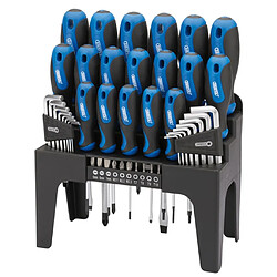 Draper Tools Jeu de tournevis, clé hex et embouts 44 pcs Bleu 81294