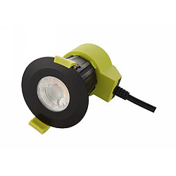 Inspired Downlight encastré LED dimmable, noir mat, 38 deg. Angle de faisceau, 760lm, 2700K, IP65, DRIVER INCLUS