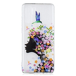 Wewoo Coque Fashion Etui de protection en TPU peint pour Huawei P30 Pro motif Floral Girl