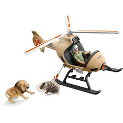 Schleich 42476 - Wild Life Hélicoptère pour sauvetage d’animaux