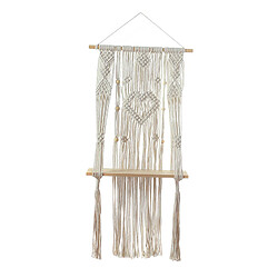 Simple Macramé Tenture Rideau-Boho Tapisserie Murale-Bohème Macramé Rideau pour Salon, Chambre, pépinière, Fenêtre, Toile de Fond de Mariage