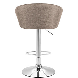 Non Lot de 2 tabourets de bar Miami V2 tissu chrome pas cher