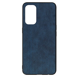 Avizar Coque Oppo Find X3 Lite Aspect Cuir Effet Vintage Protection Rigide bleu nuit