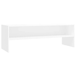 Maison Chic Meuble TV scandinave - Banc TV pour salon Blanc 120x40x40 cm Bois d'ingénierie -MN17551