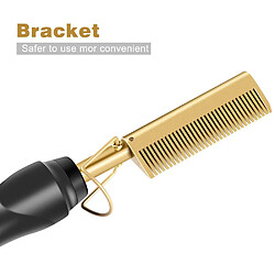 Acheter Universal Lisseur de cheveux, peigne à curling électrique, brosse à tige plate, peignage thermique rapide, lisser les cheveux, fer ondulé 2 en 1, irrigation goutte à goutte