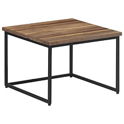 Avis Maison Chic Lot de 2 Tables basses gigognes pour salon | Table à café bois massif de teck -GKD63488